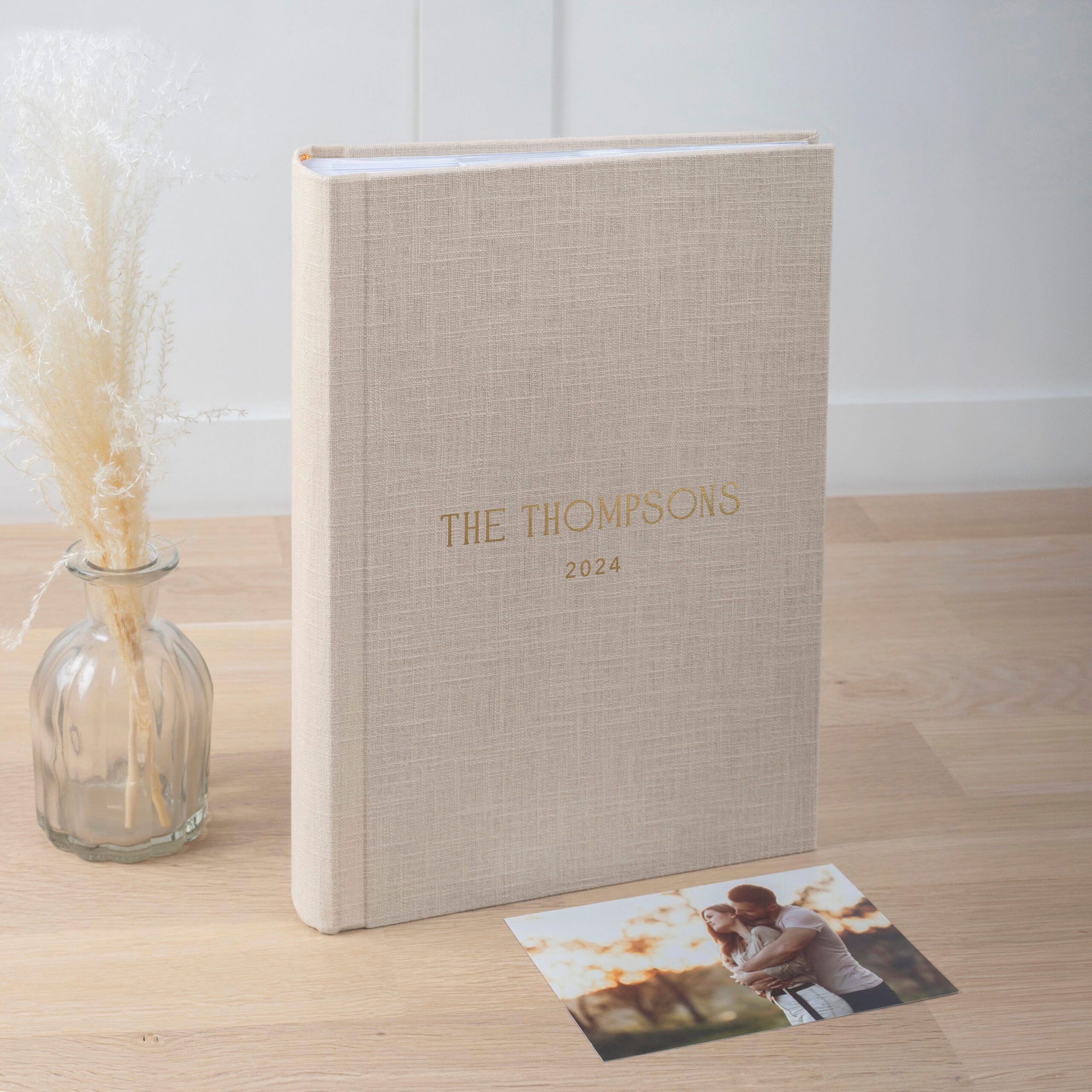 Photo Album with Sleeves for 300 4x6" 10x15cm Photos | Custom Wedding Slip In Photo Album