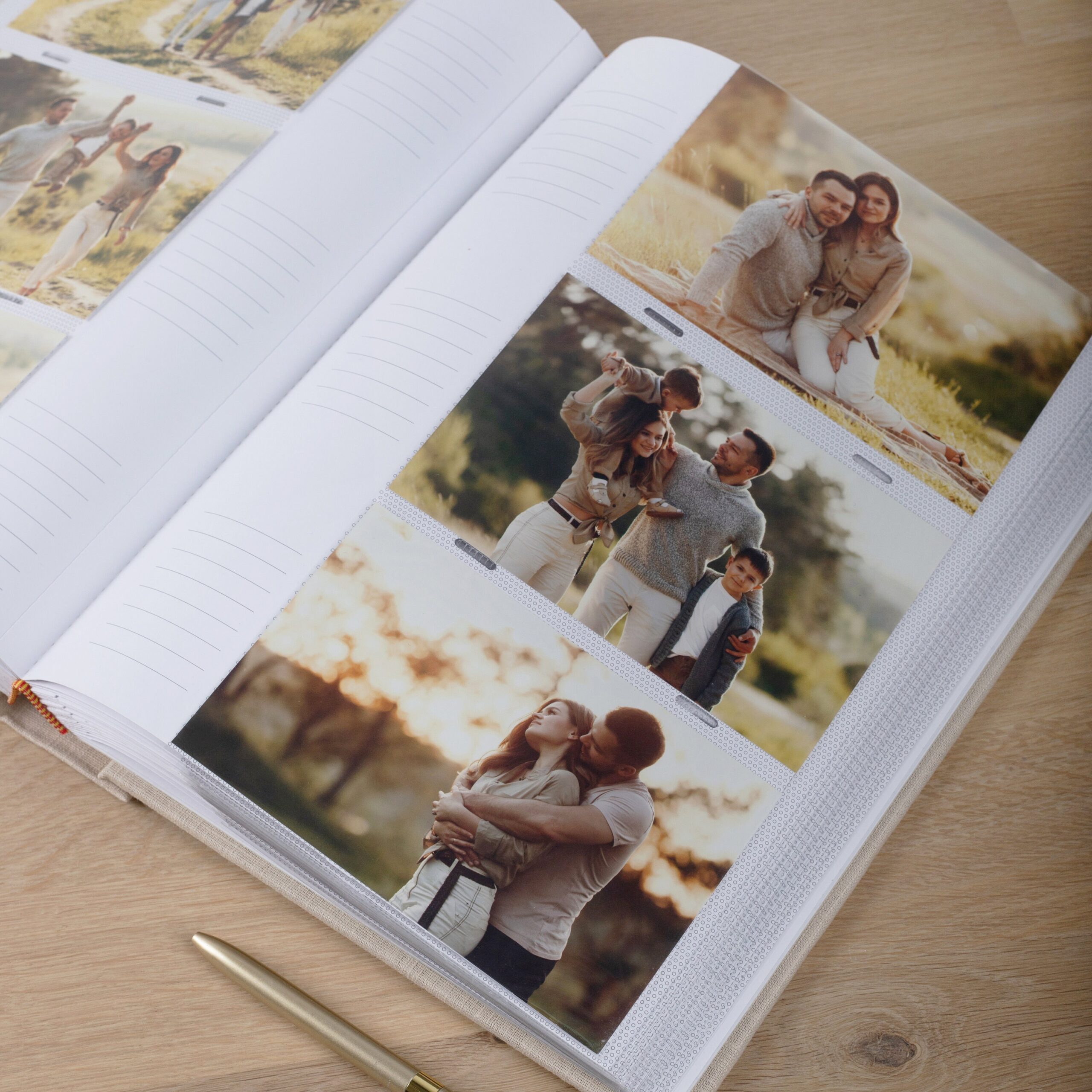 Photo Album with Sleeves for 300 4x6" 10x15cm Photos | Custom Wedding Slip In Photo Album - Image 3