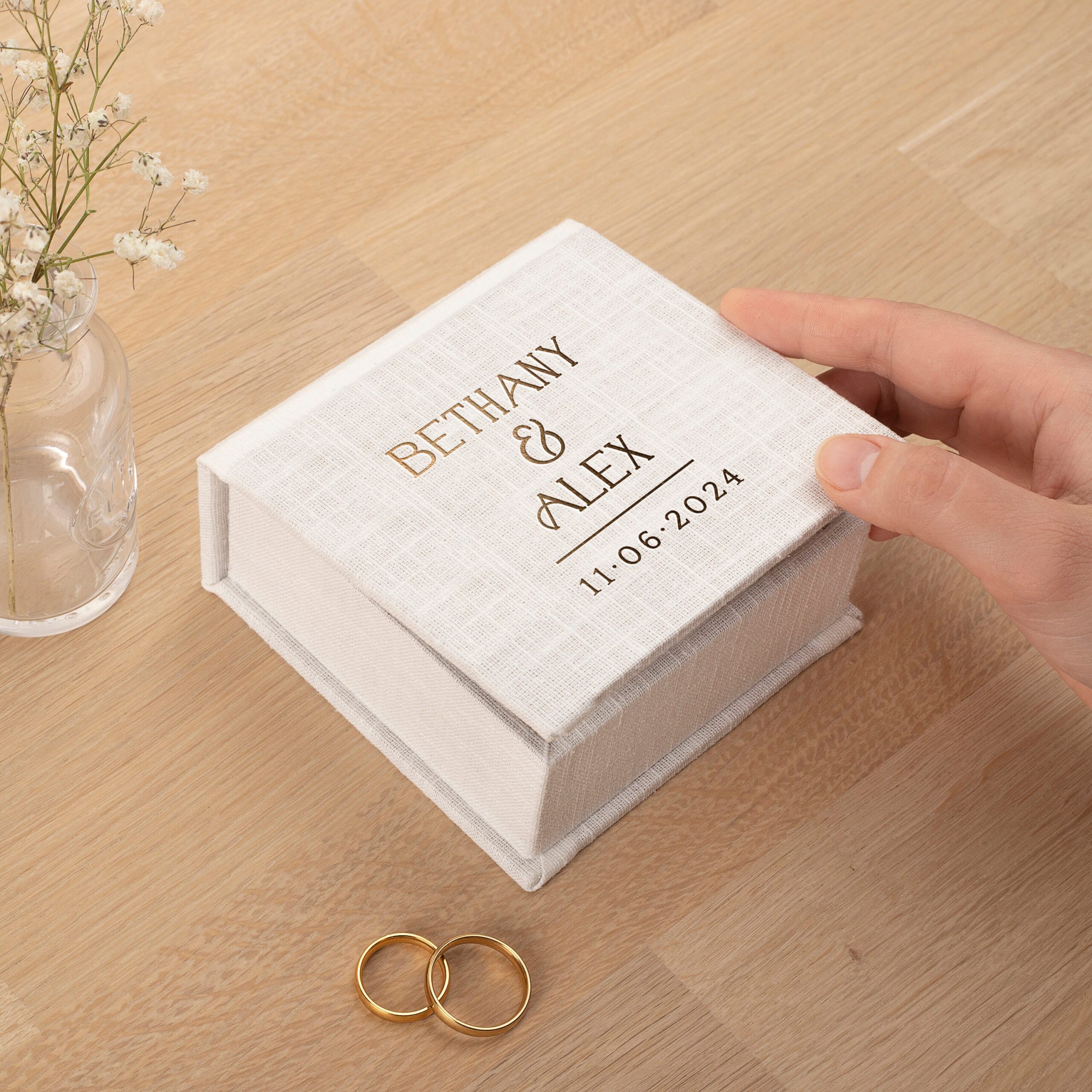 Wedding Ring Box with Removable Ring Bearer Pillow #2 - Image 2