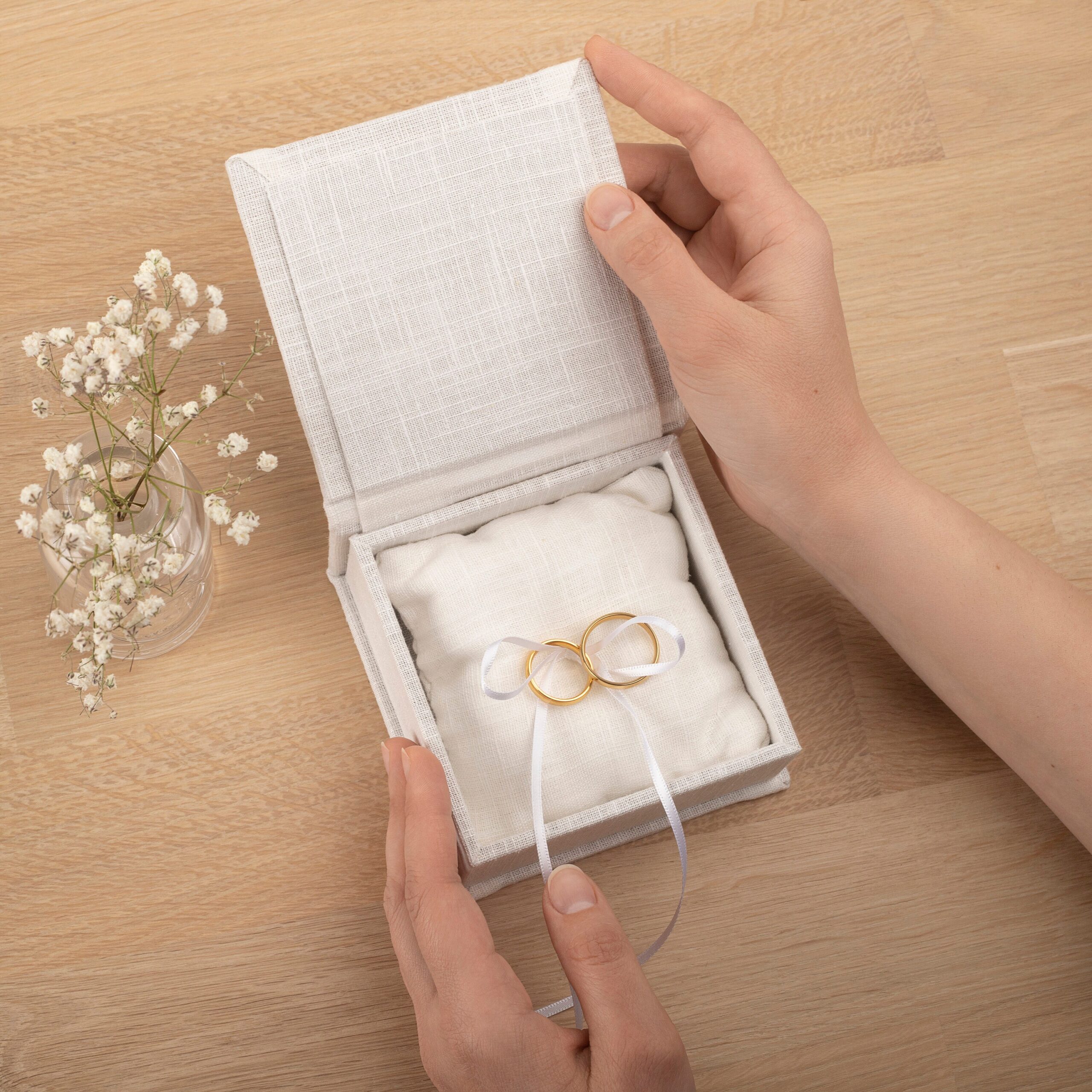 Wedding Ring Box with Removable Ring Bearer Pillow #2 - Image 4