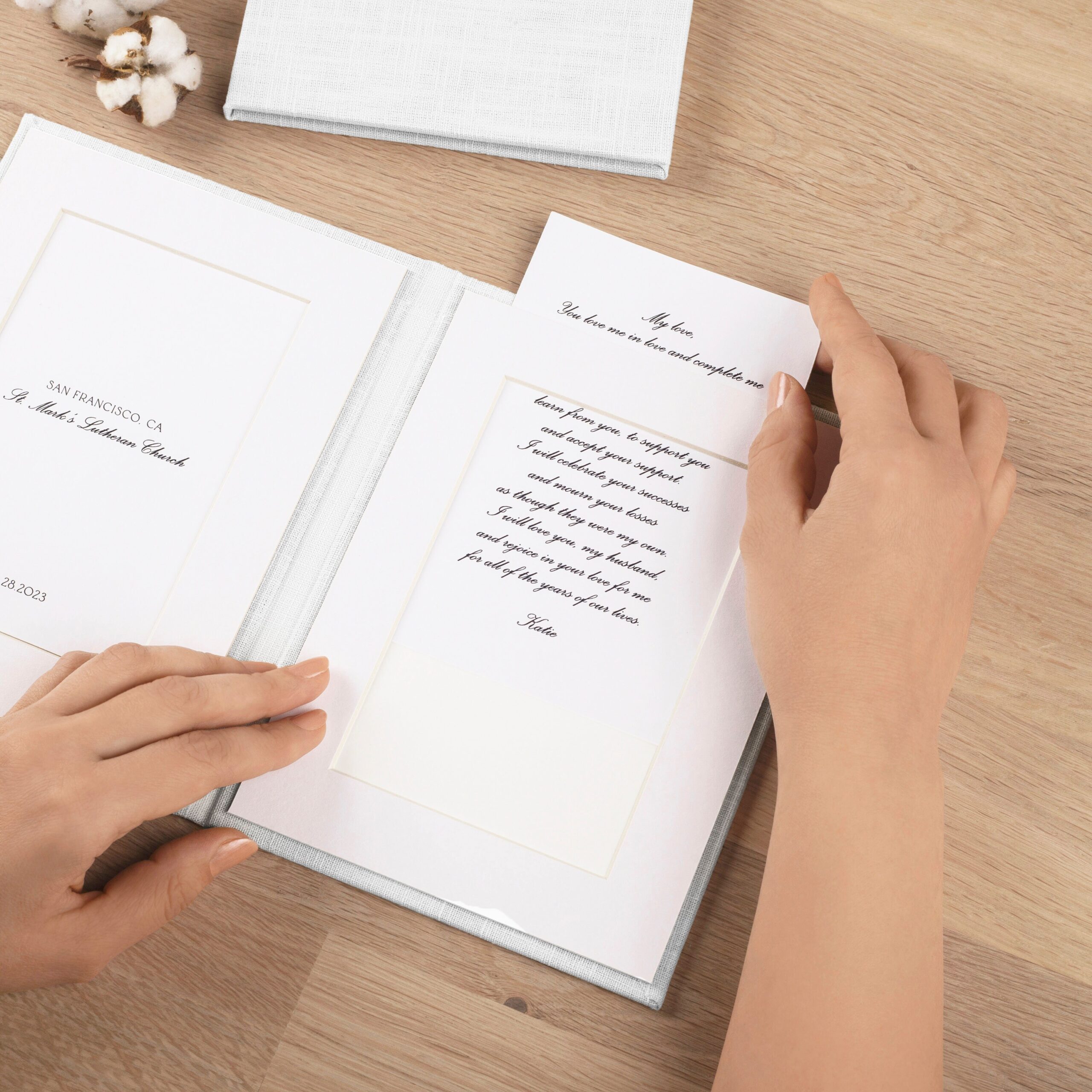 Personalised Wedding Vow Books #1 - Image 4