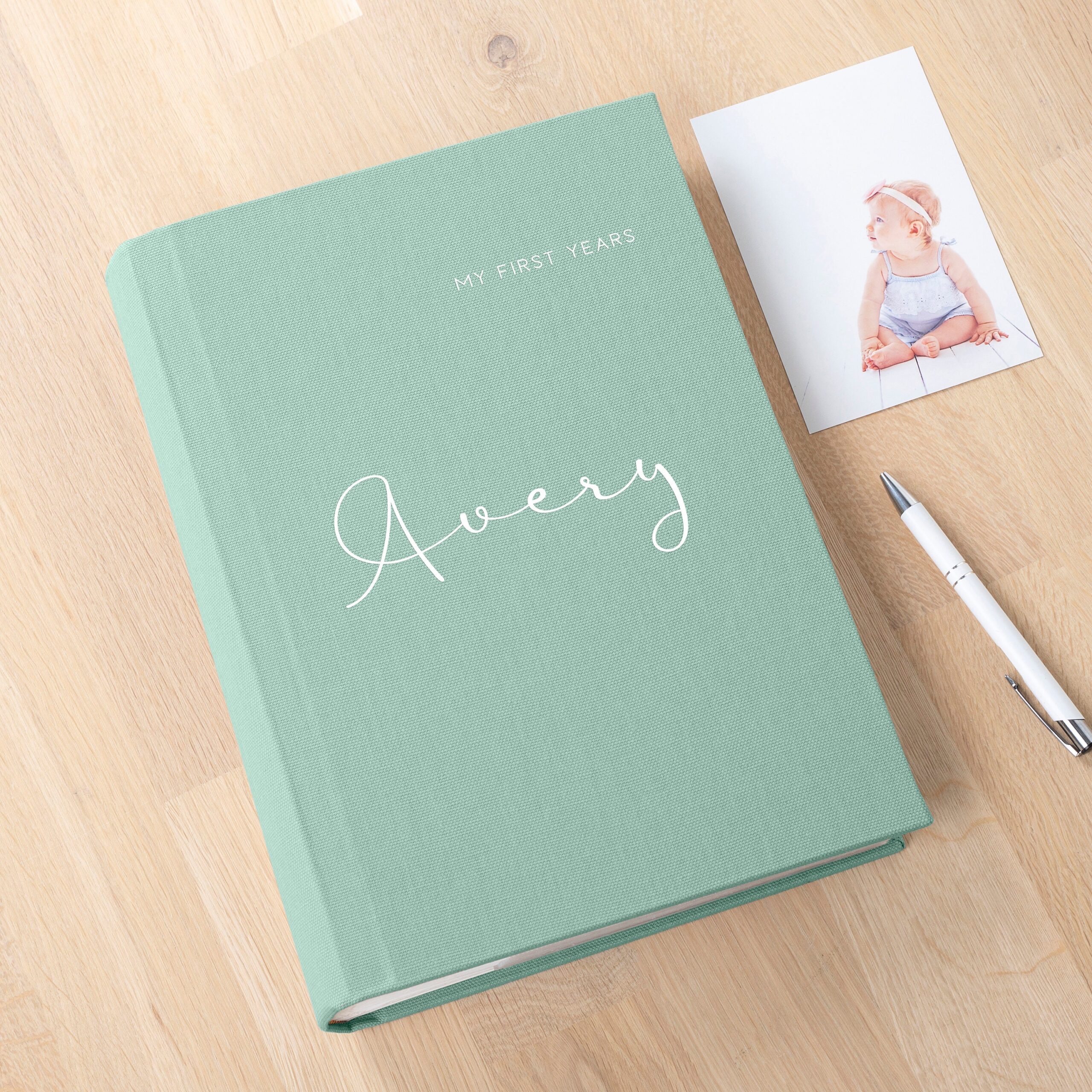 Baby Photo Album with Sleeves for 300 4x6" 10x15cm Photos |  Baby Slip In Photo Album #3 - Image 4