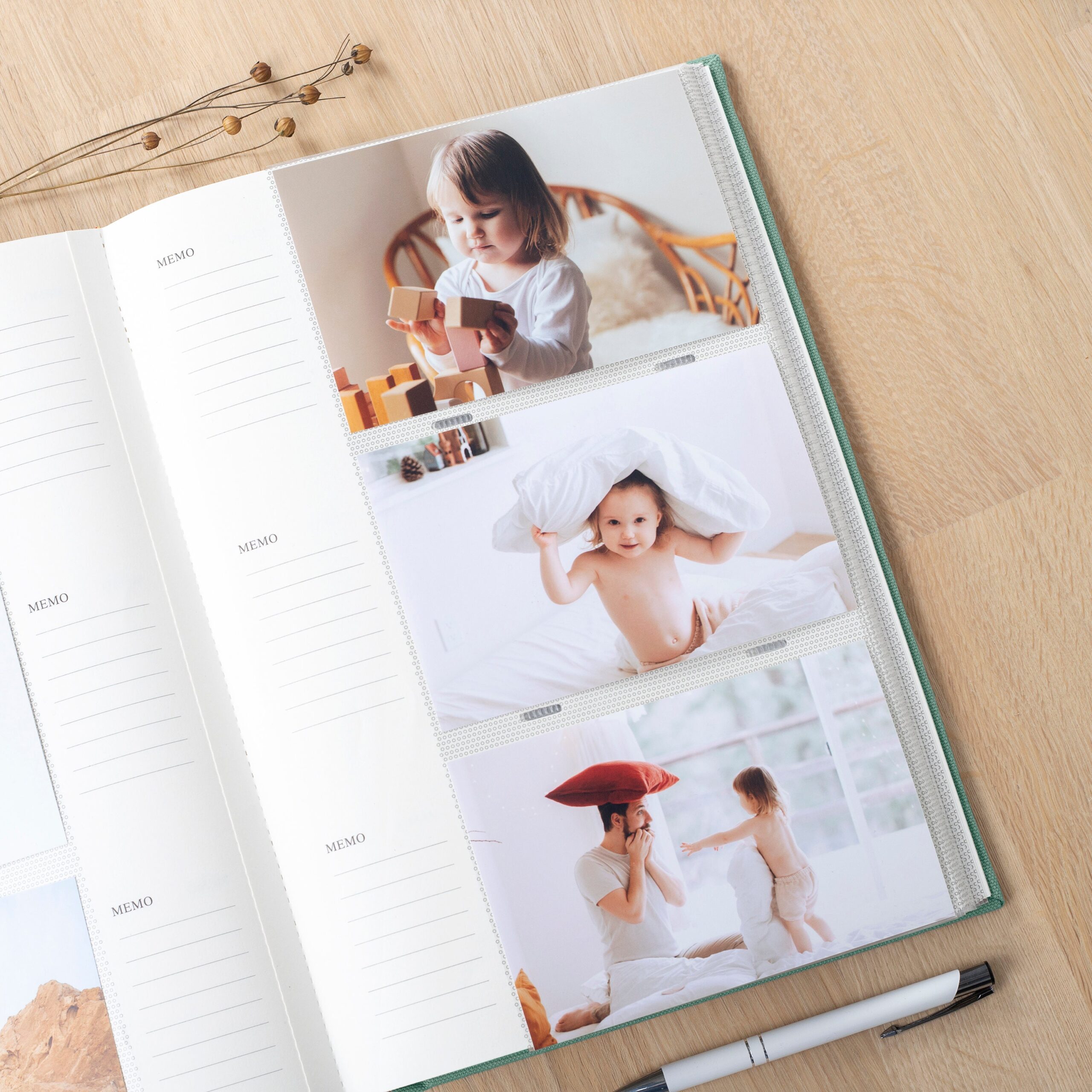 Baby Photo Album with Sleeves for 300 4x6" 10x15cm Photos |  Baby Slip In Photo Album #3 - Image 3