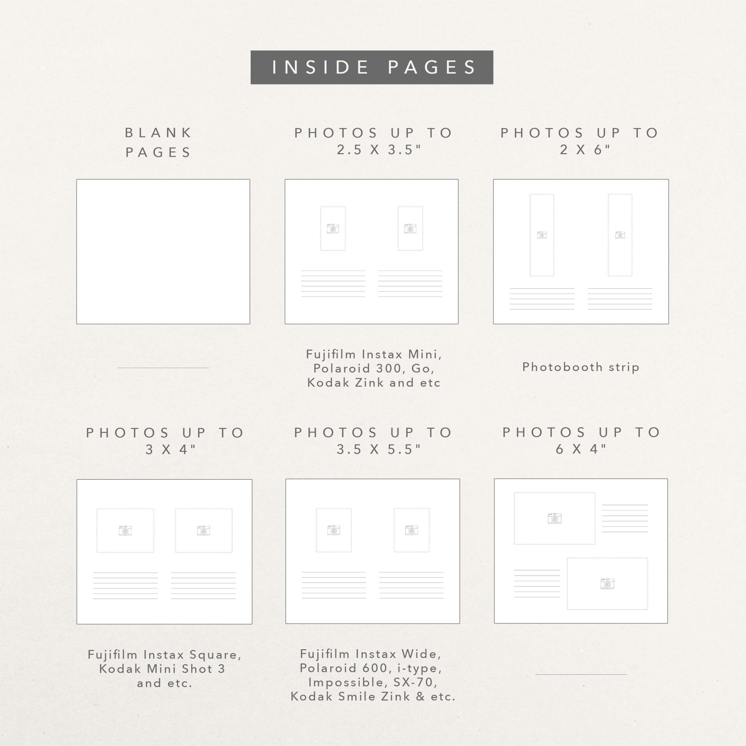 Linen Wedding Guest Book  | Blank or Printed Pages #2 - Image 5