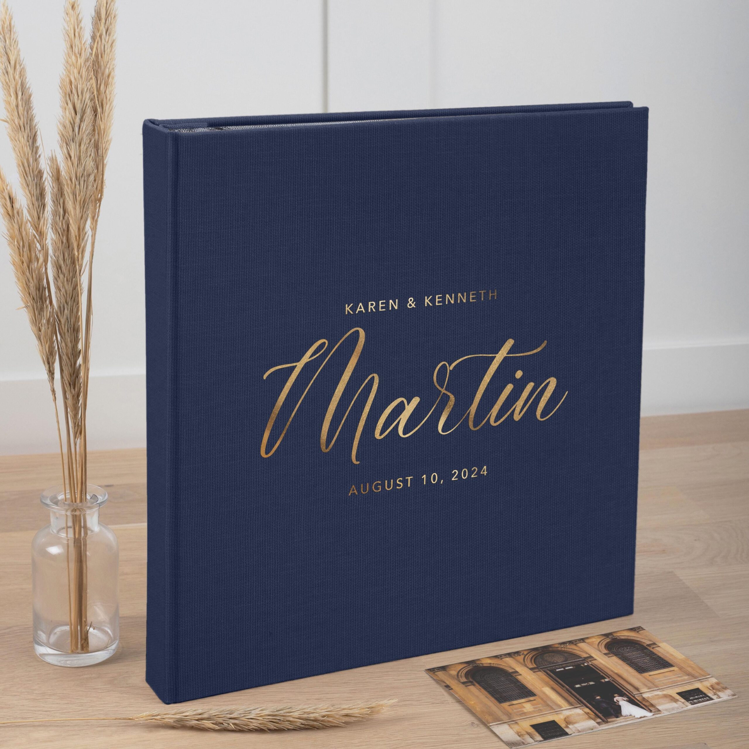 Wedding Photo Album with Sleeves for 100-1000 4x6" 10x15cm Photos | Personalized Slip In Album