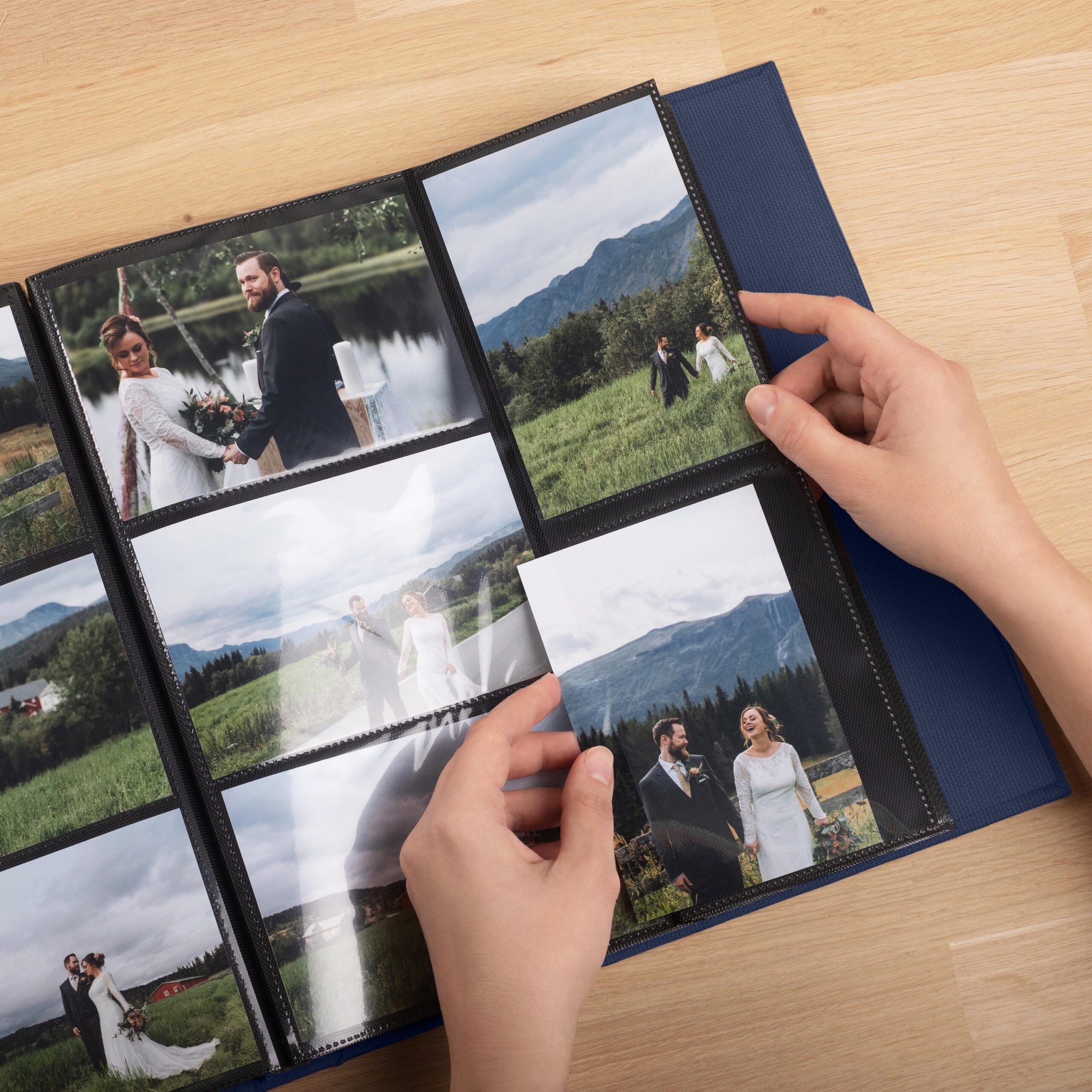 Wedding Photo Album with Sleeves for 100-1000 4x6" 10x15cm Photos | Personalized Slip In Album - Image 3