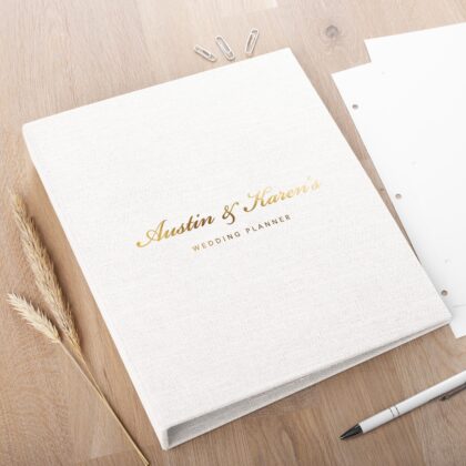 Custom Wedding Planner Ring Binder #2