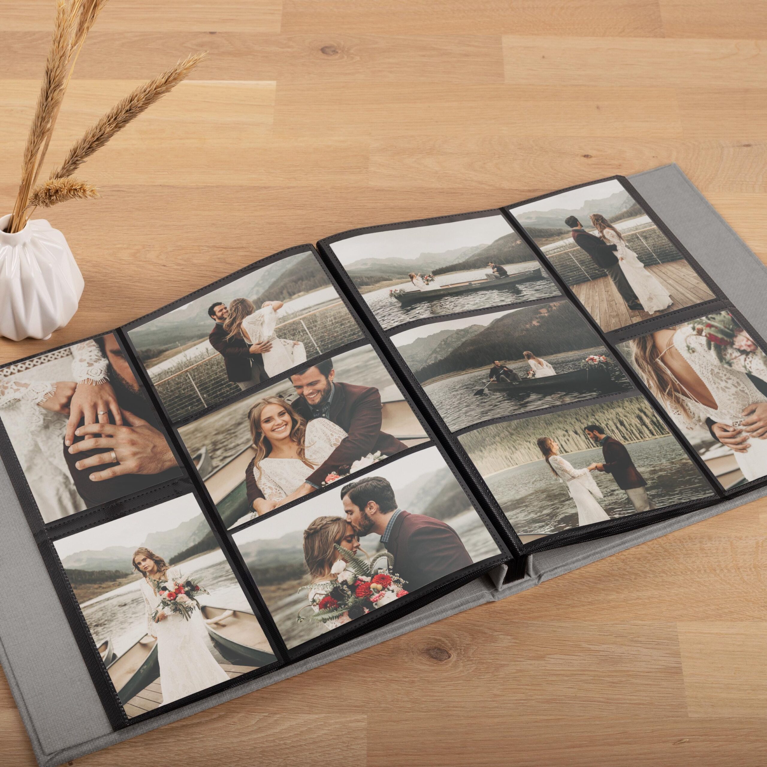 Photo Album with Sleeves for 100-1000 4x6" 10x15cm Photos | Custom Wedding Slip In Photo Album - Image 4
