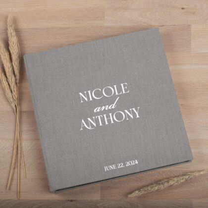 Photo Album with Sleeves for 100-1000 4x6" 10x15cm Photos | Custom Wedding Slip In Photo Album
