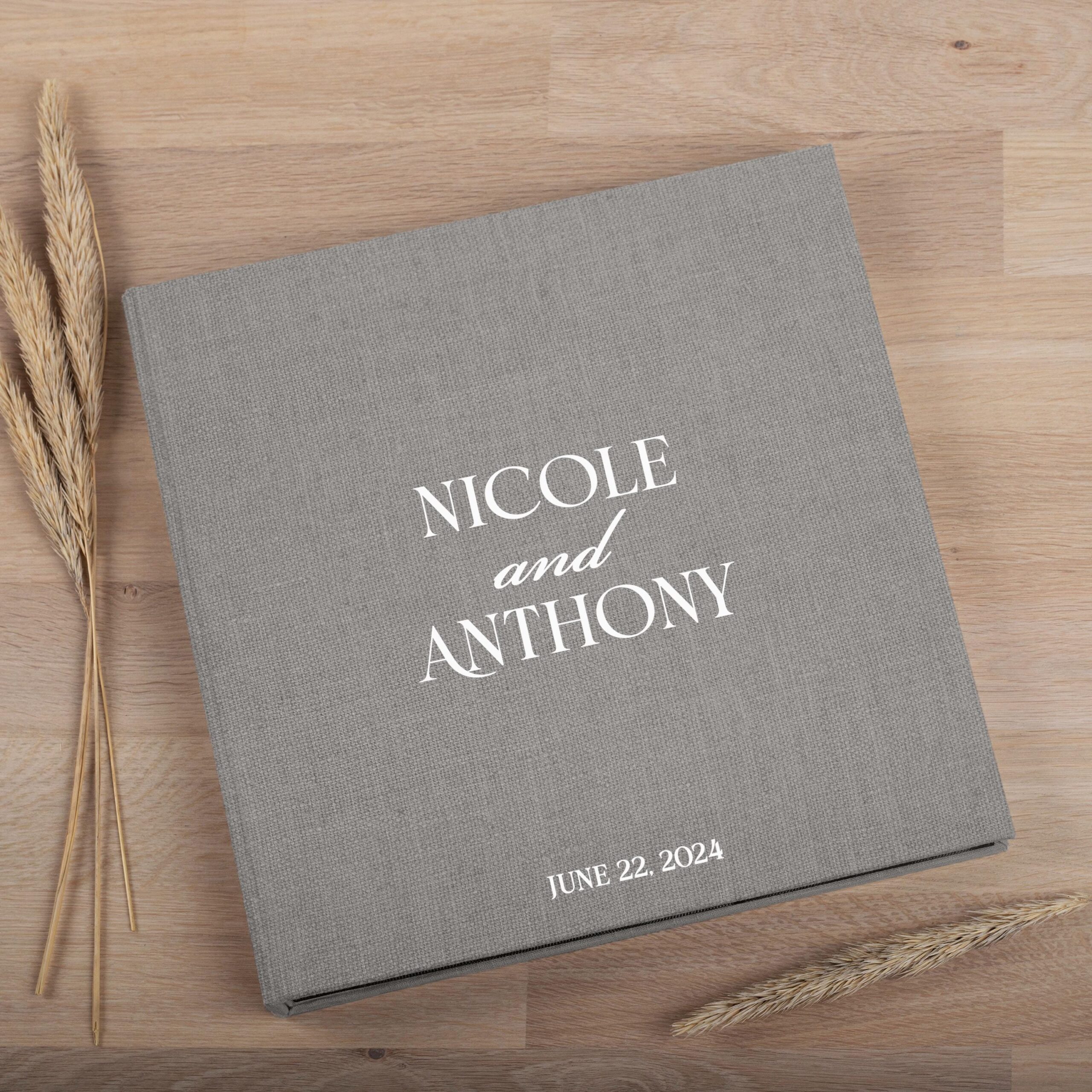 Photo Album with Sleeves for 100-1000 4x6" 10x15cm Photos | Custom Wedding Slip In Photo Album