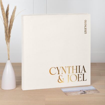 Personalized Slip in Wedding Photo Album