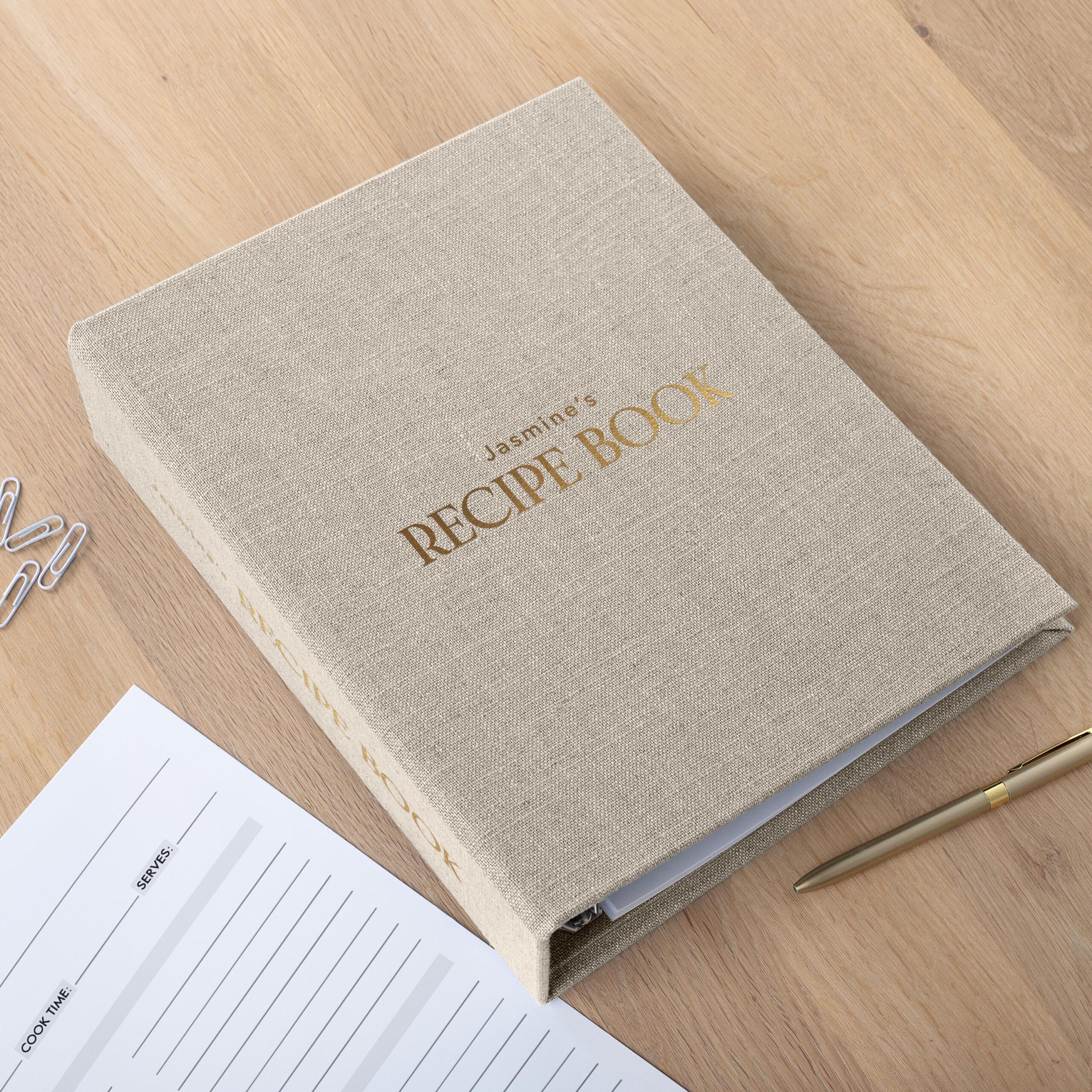 Personalized A4 Recipe Book | Custom Recipe Binder #2