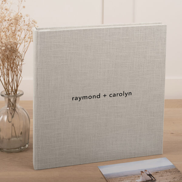 Linen Self - Adhesive Wedding Photo Album