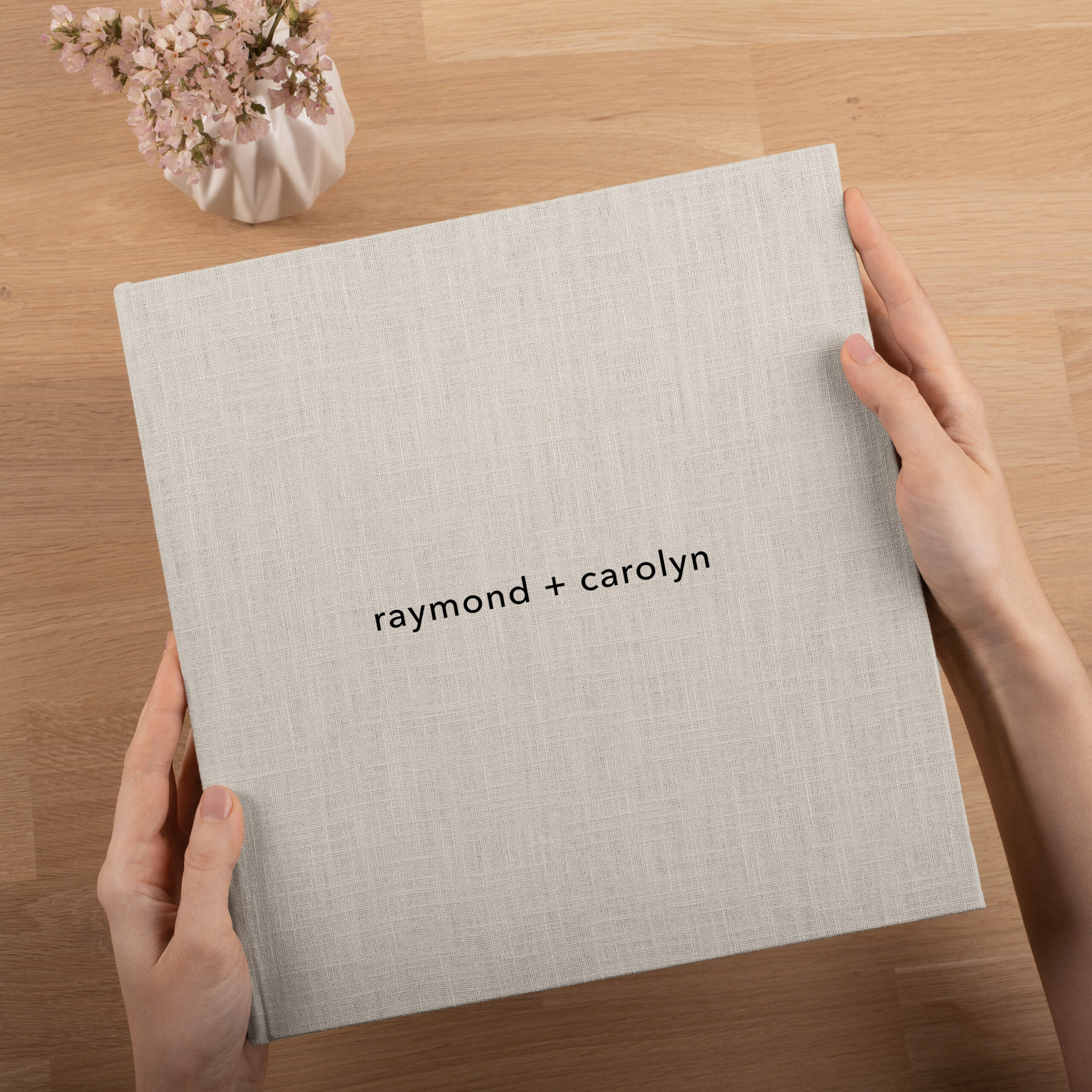 Linen Self - Adhesive Wedding Photo Album - Image 2