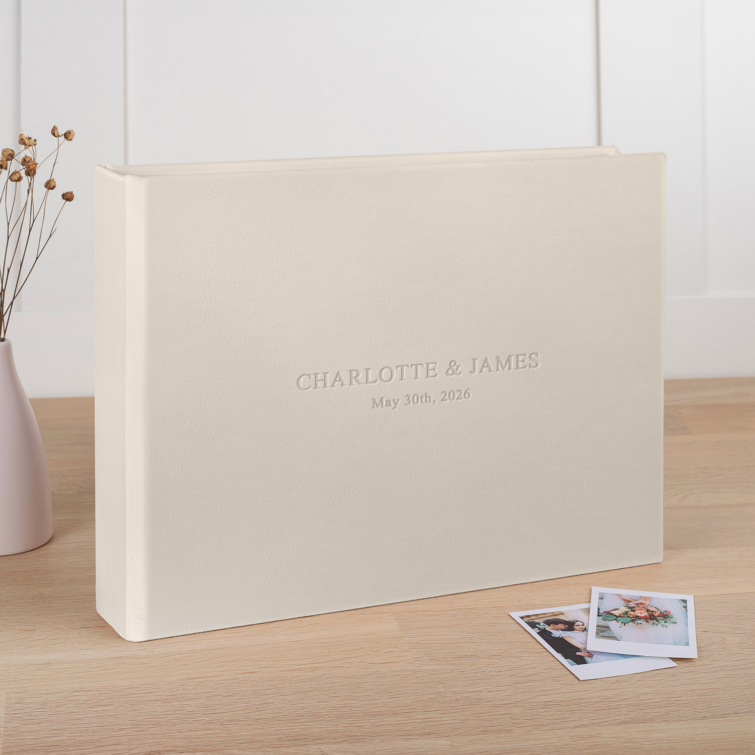 Wedding Guest Book | Blank or Printed Pages (Embossing) - Image 3