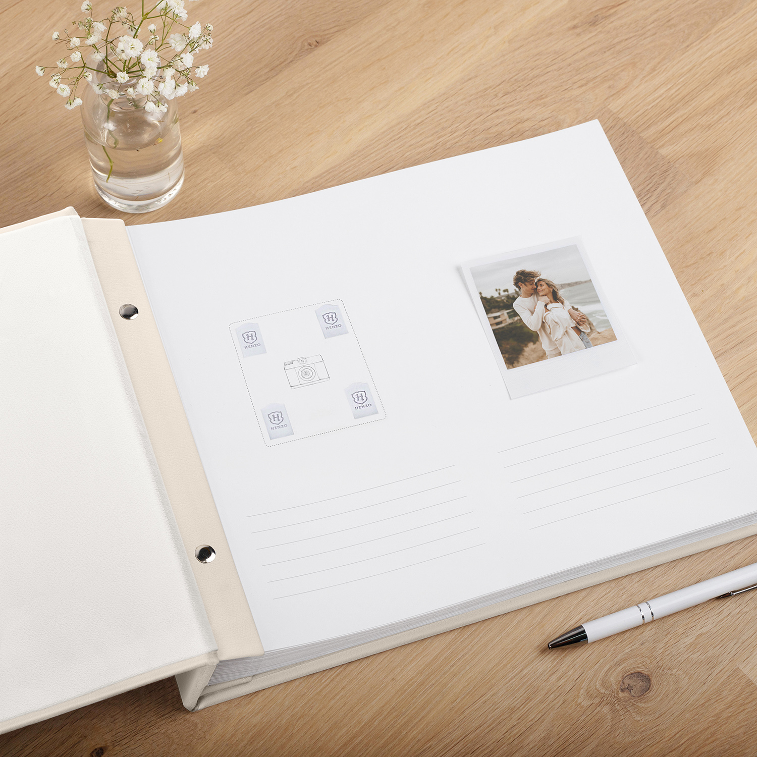 Wedding Guest Book | Blank or Printed Pages (Embossing) - Image 4