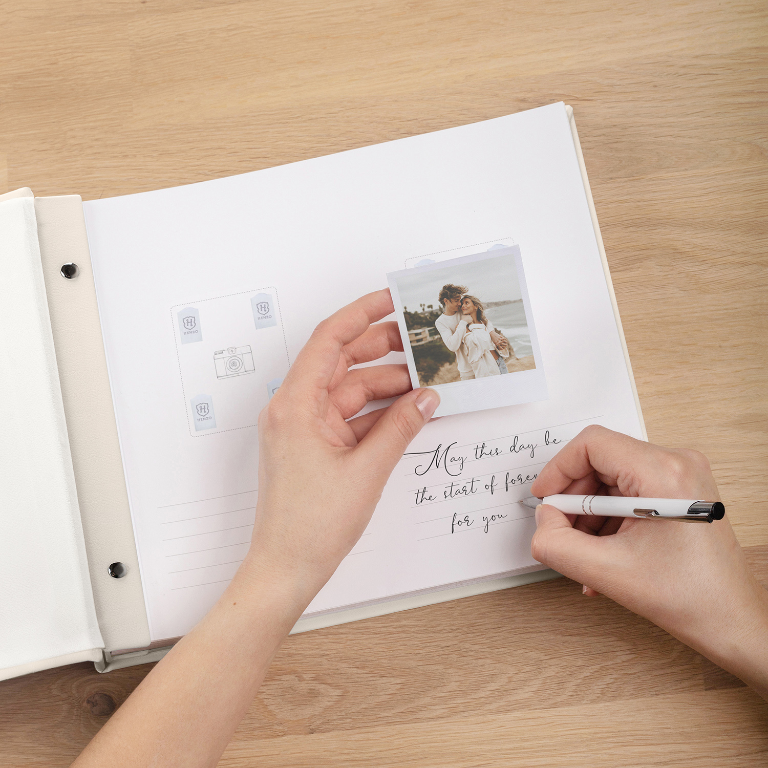 Wedding Guest Book | Blank or Printed Pages (Embossing) - Image 2